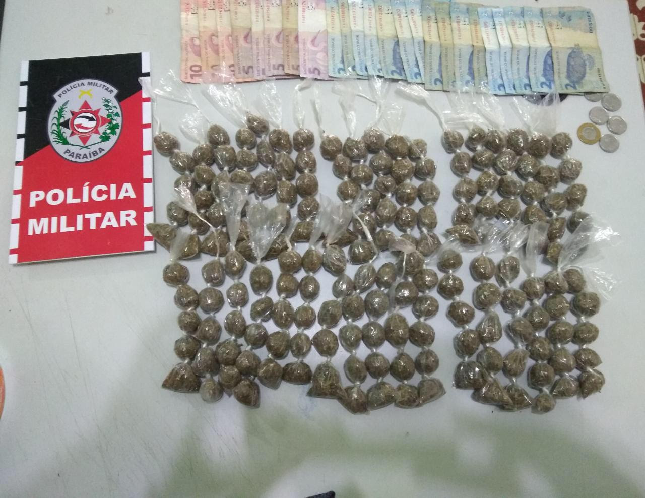 Polícia prende mais um suspeito de tráfico de drogas em Santa Rit